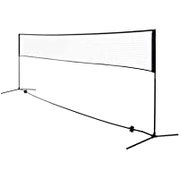 Los mejores  - HOMCOM Set de Red de Bádminton Voleibol Tenis Portátil Altura Ajustable 94-158 cm con Bolsa para el Interior o al Aire…